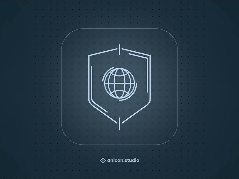 No matter where you are... anicon animated logo antivirus design globe graphic design icon illustration interface internet json logo lottie motion graphics news planet security ui ux web