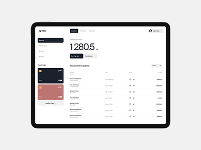 Bank Web App app bank banking clean design finance financial fintech minimal ui ux web app