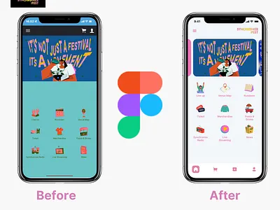Redesign Music Festival App 3d animation app apps branding design graphic design illustration logo mobile app design mobile apps mobile design motion graphics ui uiux design vector web design website