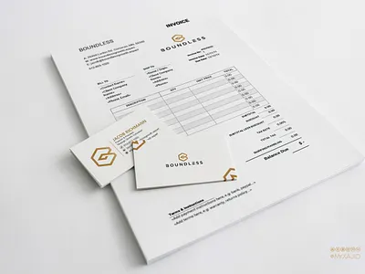 Invoice and Business Card Design brand designer branding business card business card design card design designer graphic designer invoice invoice design mrxajid stationery design