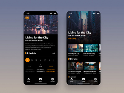 Video Streaming App app design ui ux