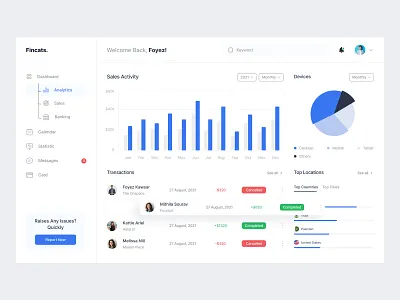 Finance Dashboard business dashboard finance financial fintech statistic dashboard