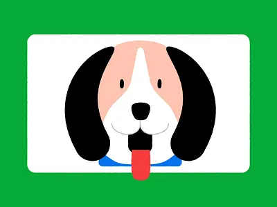 Dog 2d animal animation design dog flat design illustration illustrator loop pet vector