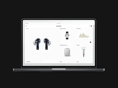 Essentialism. [concept store] catalog clean e com grid hero minimal shop ui white