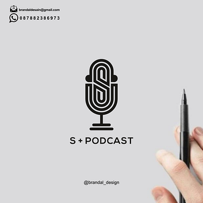 PODCAST LOGO animation branding design graphic design illustration logo motion graphics podcast typography ui ux vector