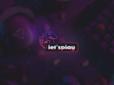let's play logo branding console design games gaming gaming console graphic design lets play logo logo design motion graphics remote ui vector