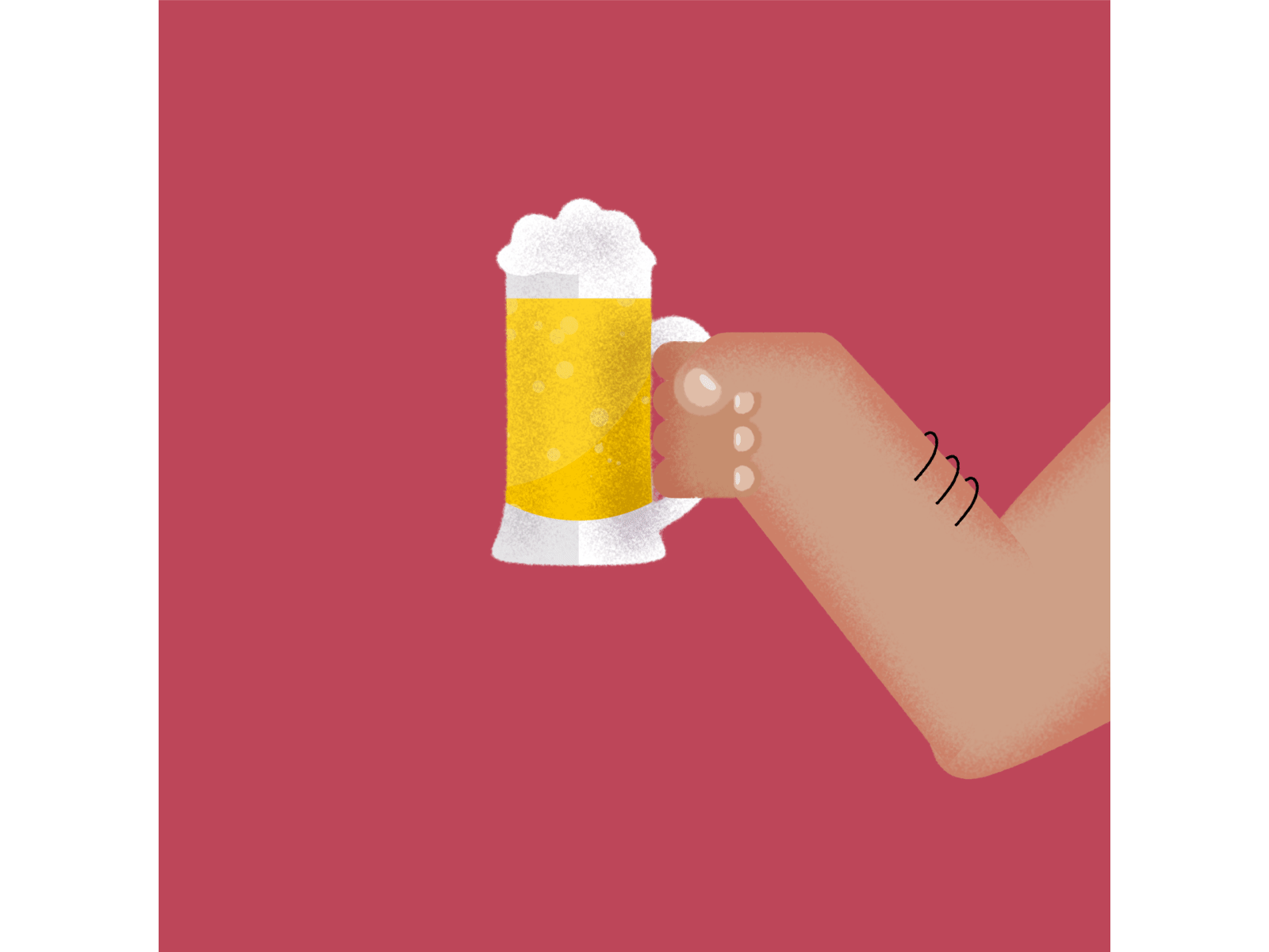 Working out animation beer dumbbell gif gif art motion graphics work out working out