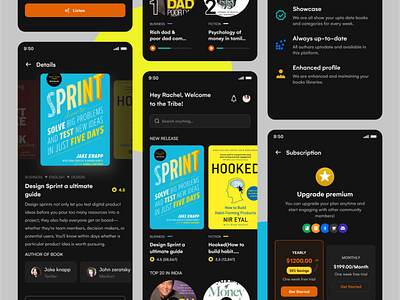Books reading & Learning App books books reading learning app listening app premium plan subscribes trending