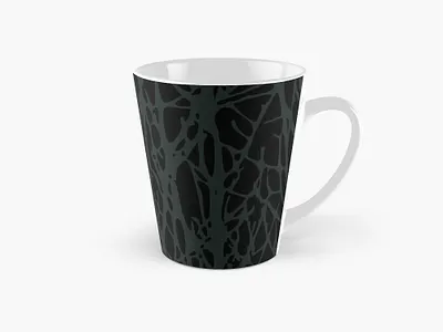 Green and Black Tall Mug artistic black camo camouflage curves design graphic green lines mug online pattern seamless shop shopping store styled
