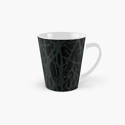 Green and Black Tall Mug artistic black camo camouflage curves design graphic green lines mug online pattern seamless shop shopping store styled