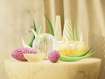 Simplification. Onion 2d in 3d 3d 3d artist 3d illustration animation c4d cinema4d design geometry illustration motion graphics onion simple stilllife vector vegetables