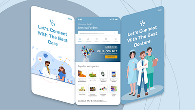 Med Care App Design ui