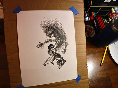 After The Light Died ~ Dawn and Dusk drawing forgiveness fountain pen hug illustration ink mercy sketch surprise tree willow woman