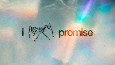 i promise branding church church design design hands illustration iridescent jesus logo promise texture title typography