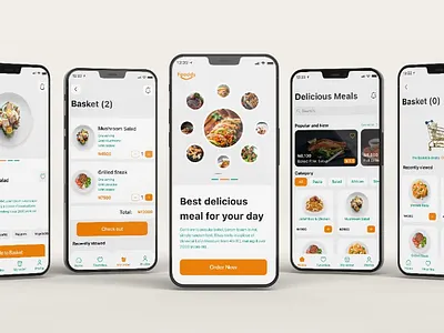Nri - Food app product design ui ux