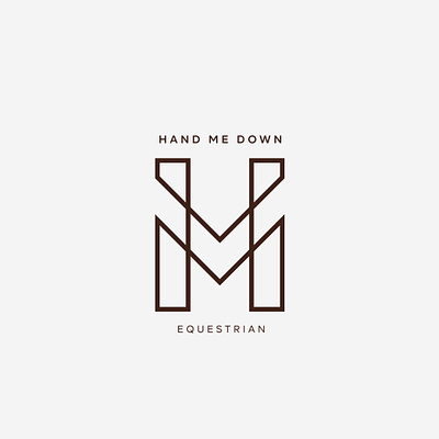 Hand Me Down: Equestrian branding design identity identity branding identity design logo design