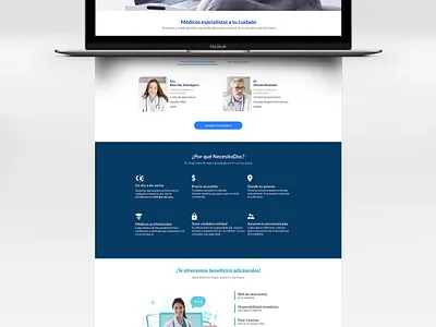 NecesitoDoc design interface responsive site ui ux website