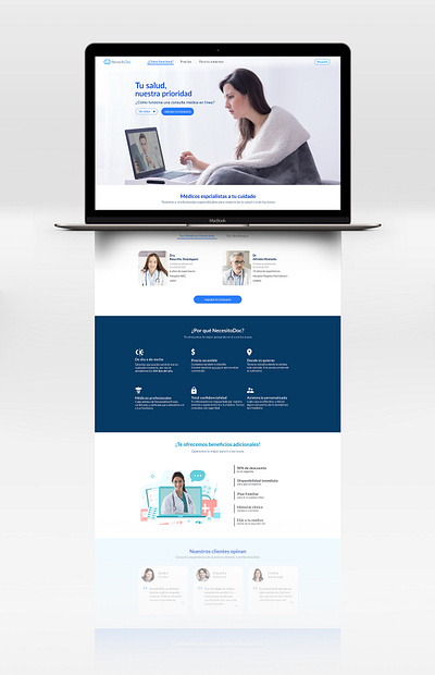 NecesitoDoc design interface responsive site ui ux website