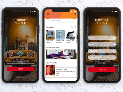 Furniture SHOP animation app design e e commerce ecommerce graphic design mobile app design mobile ui mobile ux ui ui ux uiux ux