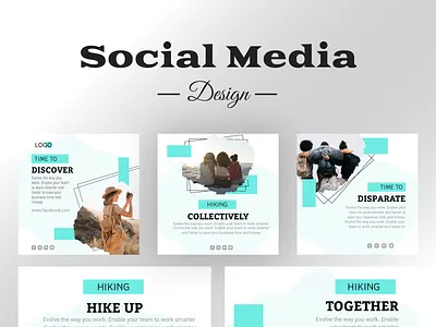 Social Media Design for Traveling advertising design banner design facebook post graphic design illustration instagram post design linkedin post logo post design