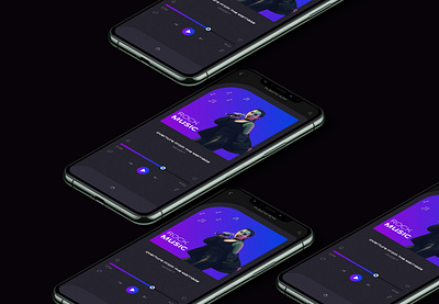 Music Player App UI Design app design app ui design music player music player app ui design music player design music player ui ui ui design