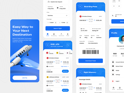 Flight Booking App air book air ticket app app design book booking booking app case study clean flight flight app flight booking kazi mahbub minimal mobile mobile app mobile app design mobile ui sunnah lab ticket