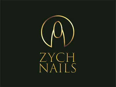 Zych NAILS /logo design illustrator logo minimalist vector