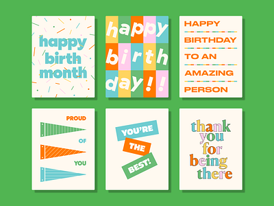 Latest greeting card drop! best birthday card congrats greeting card illustration pattern proud stationery thank you thanks