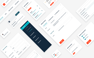 MLOps center adaptive banking business components design illustration interface logo ui ux