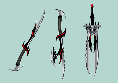 Sword design animation branding graphic design