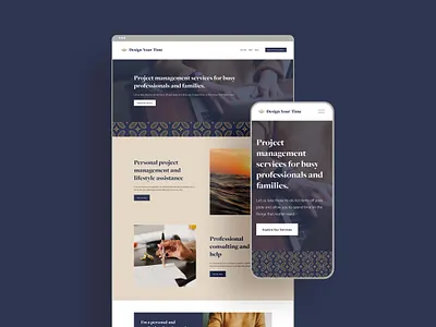 Design Your Time Website Design art direction branding graphic design squarespace ux design web design website