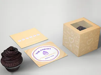 CUSTOM CUPCAKE BOXES graphic design