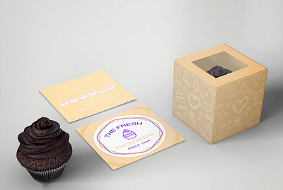 CUSTOM CUPCAKE BOXES graphic design