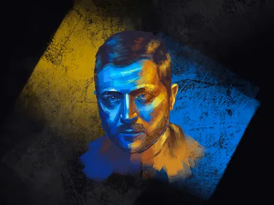 V. Zelenskyy illustration procreate russism stand with ukraine stopwar ukraine zelenskyy