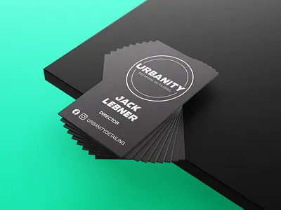 Urbanity Premium Detailing Business Cards australia automotive black brand branding business cards car detailing card design cards communications design design graphic design high end high end logo melbourne premium print print design