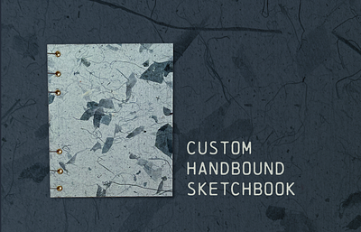 Custom sketchbook book arts book binding book making bookbinding coptic binding handbound paper craft sketchbook