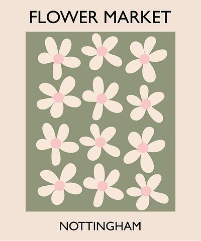 Nottingham Flower Market artist design graphic design illustration illustrations illustrator