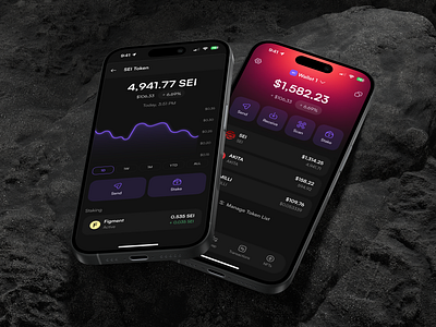 ONSEI Wallet. Growth Enhanced for SEI Ecosystem app branding crypto crypto app crypto wallet design mobile app product design ui uxui design