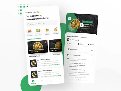 Food Recipe App clean cook cooking culinary diet food food app meals minimal nutrition recipe recipe app