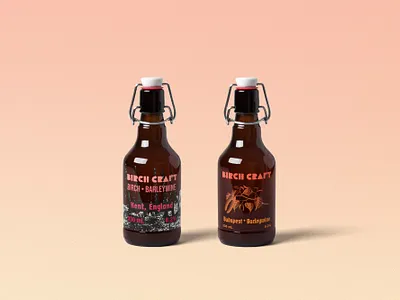 Birch Craft | Barleywine | Beer Brand barley beer bold brand branding budapest design england graphic graphic design hungary illustration ipa minimal modern outline sweet typography vector wine