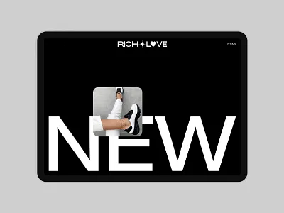 RICH&LOVE branding design flat illustration logo minimal typography ui ux vector