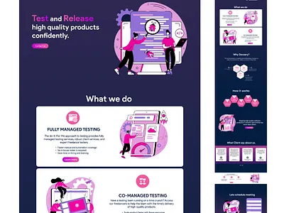 Website landing page animation app design figma homescreen illustration logo ui