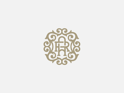 AR monogram ar logo logotype monogram ornament