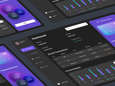 Personal Finance Management admin bank banking banking card cards credit card finance financial financial service fintech management money money transfer product saas services ui ux wallet website
