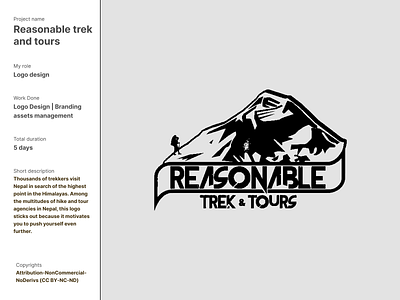 Reasonable trek and tours - Logo design branding logo