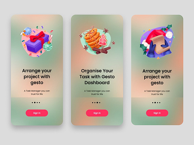 Christmas Splash Screen app branding design home screen splash splash screen ui ux vector