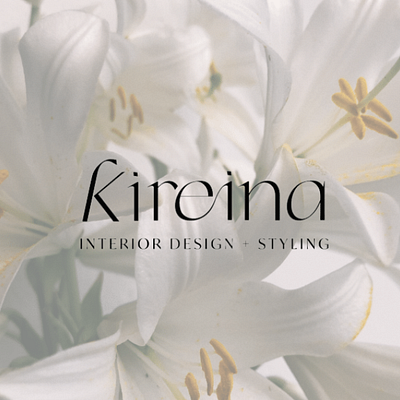 Kireina Interior Designer Logo aesthetic brand brand identity branding elegant graphic design interior design logo logo design logotype minimal minimalist