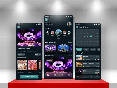 Event Planner App app branding design eventmanagement eventplanner graphic design illustration ui ux