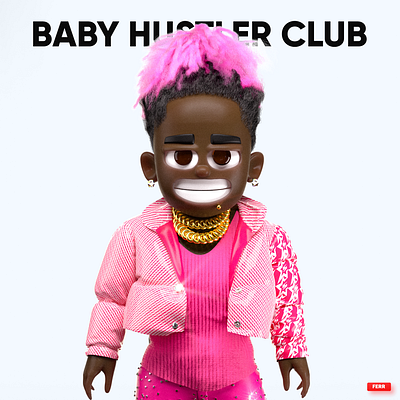 NFT // BABY YOUNG THUG // METAVERS branding character design illustration metavers nft rap render young thug