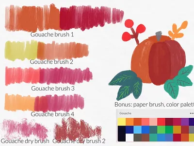 Free Painterly gouache brushes acrylic artistic brush brushes color dry dry brush gouache gouache brushes gouache procreate oil paint brush paint brushes palette paper procreate procreate brush procreate brushes procreate texture texture